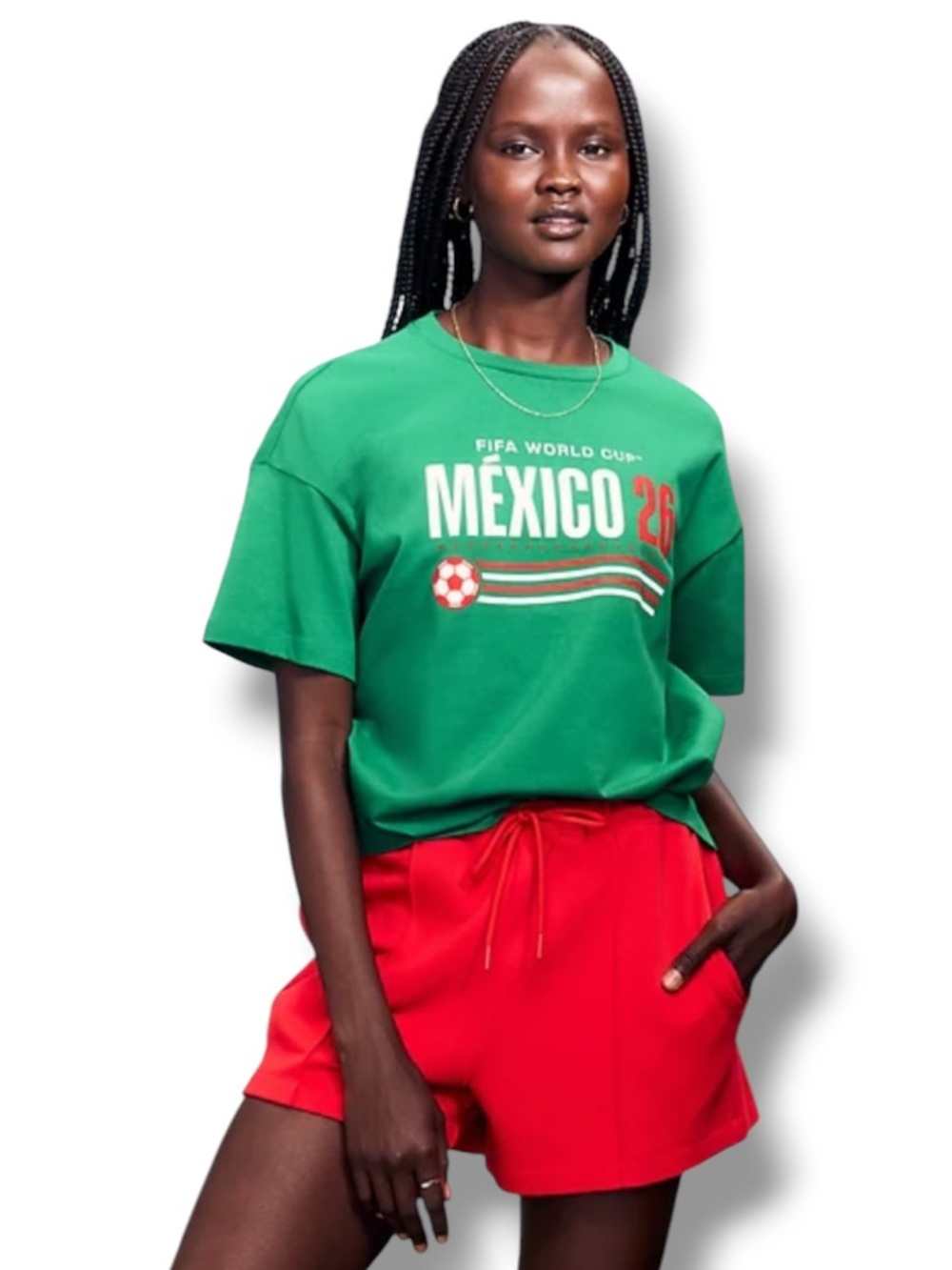 FIFA World Cup Women’s Mexico Graphic Green Tee Shirt Soccer 2026